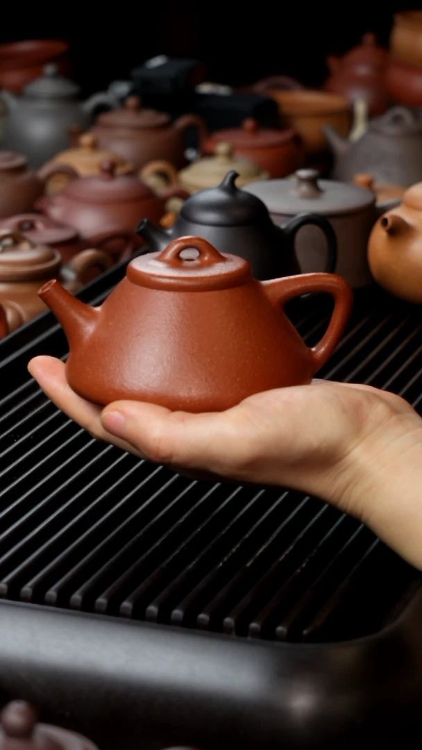 茶壶紫砂子冶石瓢红降坡福利价