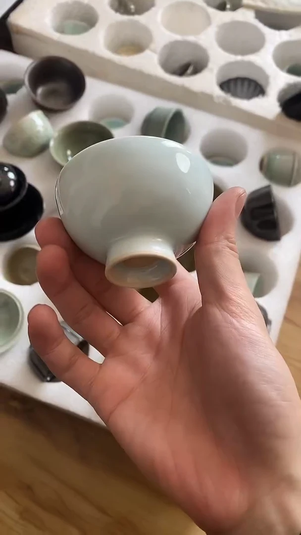 【山隐青瓷】龙窑柴烧杯子    全品