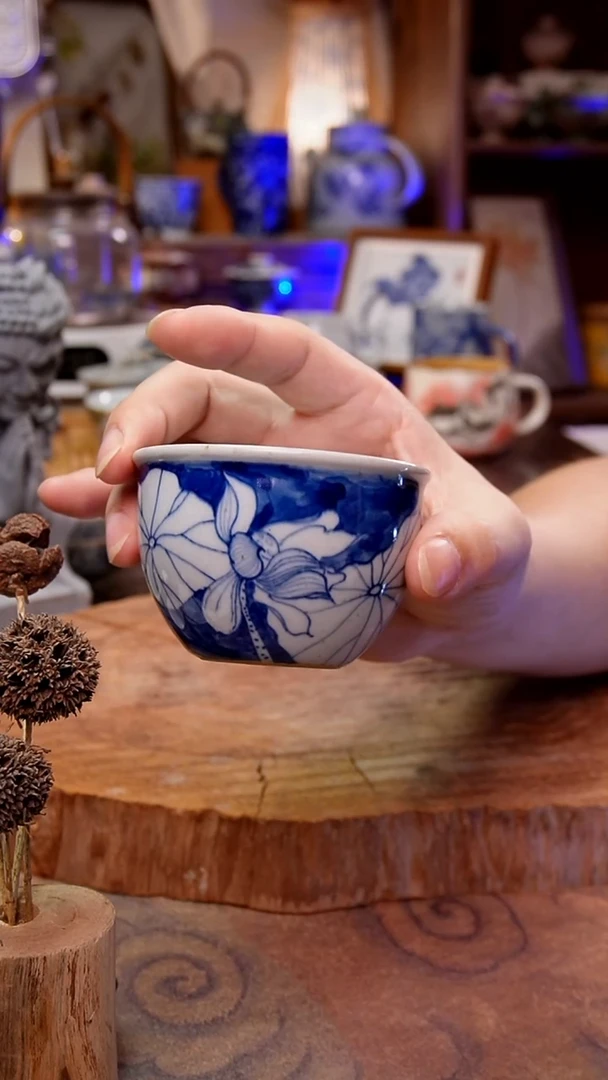 杯子荷花手工手绘手工手绘