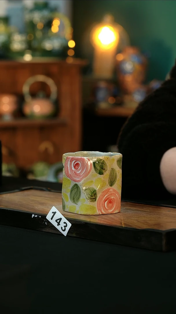 【闪购商品】杯手绘心瓷陶瓷浮力