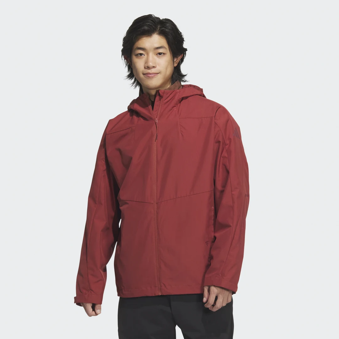Adidas阿迪达斯男子户外拒水防泼三合一休闲连帽夹克外套JZ8400