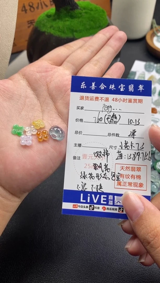 颈饰未镶嵌翡翠P****n冰种裸石