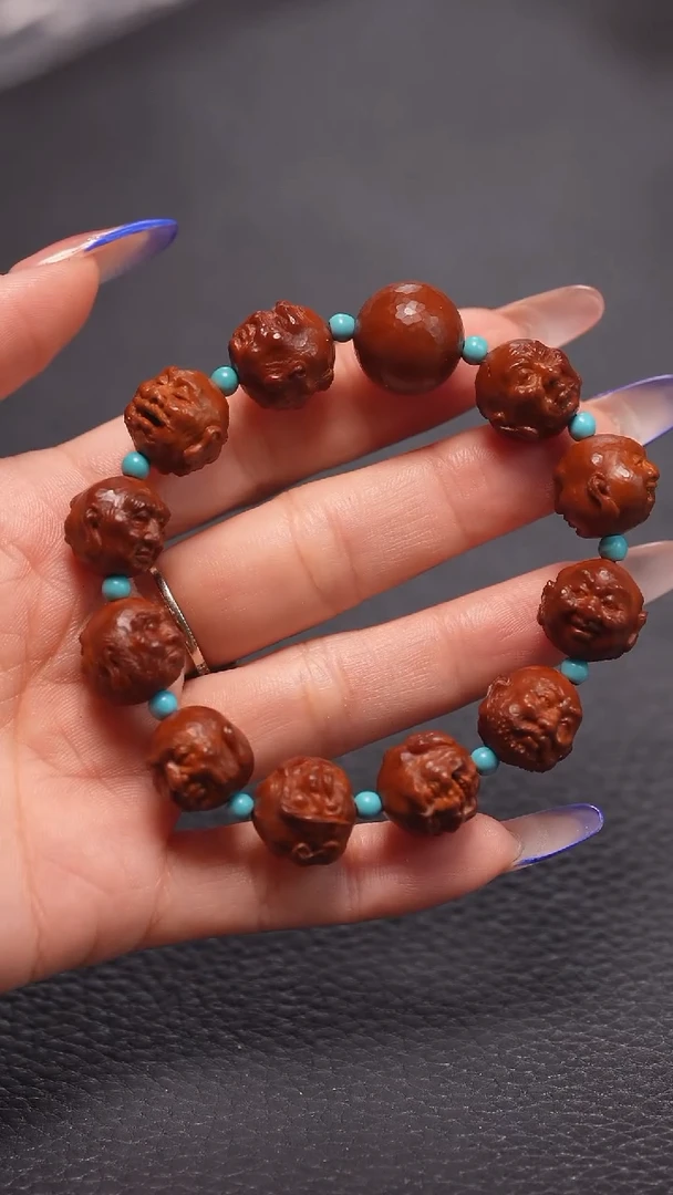 手串橄榄核1.5/严根华二十二罗汉