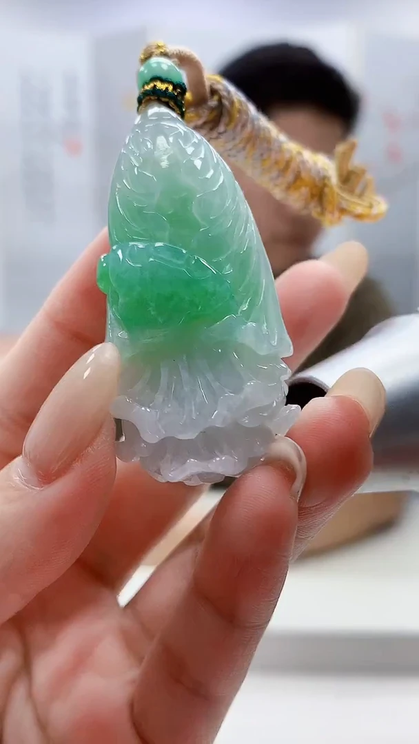 未镶嵌定制翡翠4917lr-毛货挂件132
