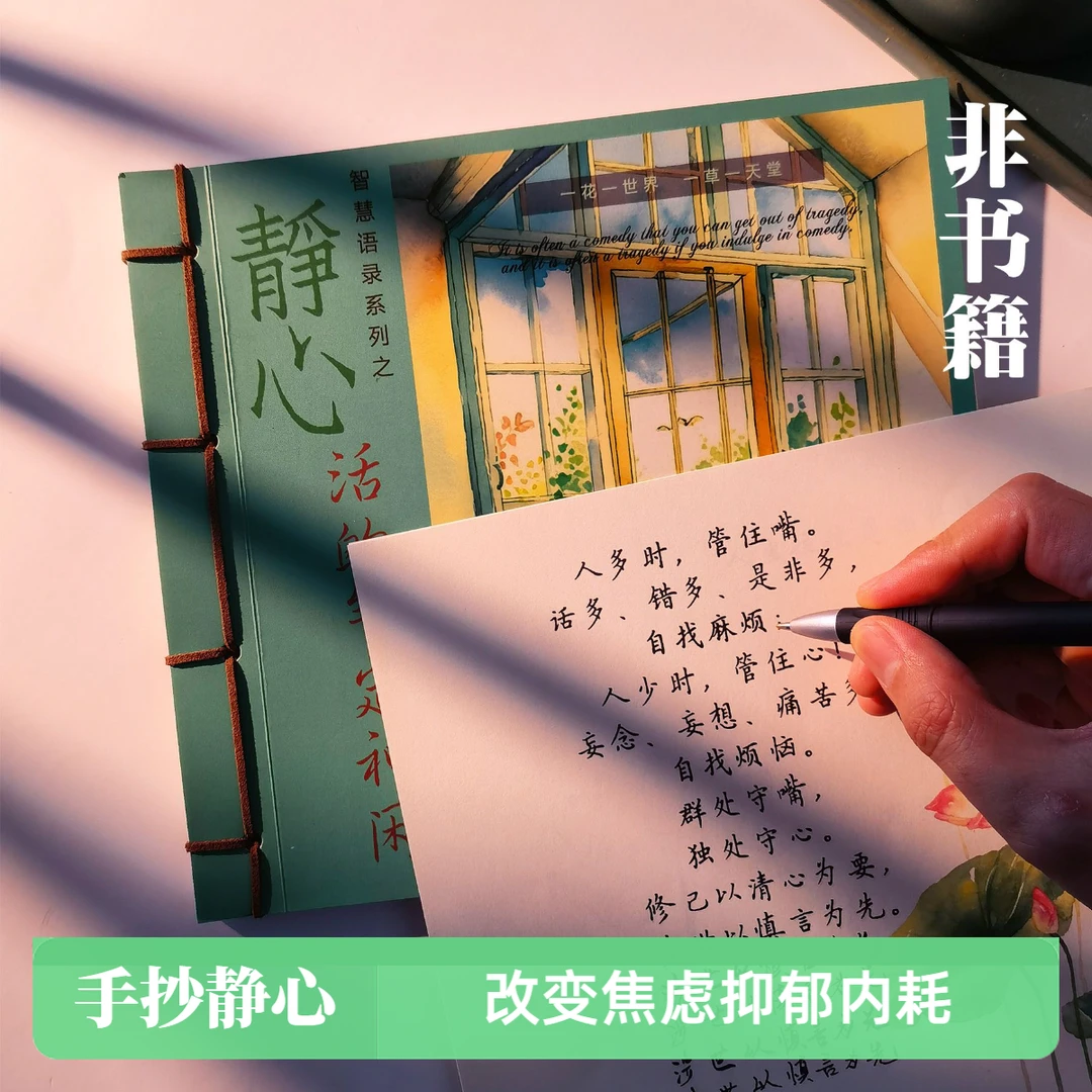 静心励志修心成人女生楷书练字帖修身养性手抄本