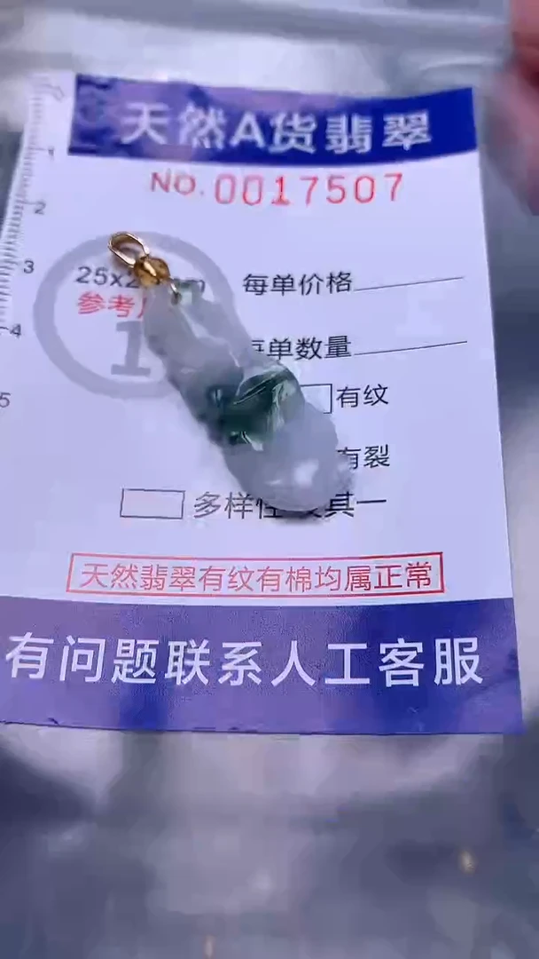 翡翠未镶嵌吊坠(不含链)1