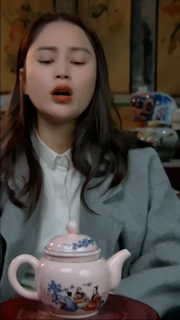 摆件瓷稀土竹林七贤将军壶