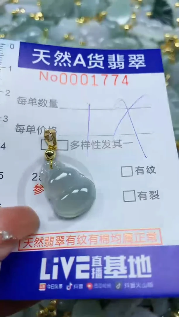 颈饰未镶嵌翡翠天然A货翡翠