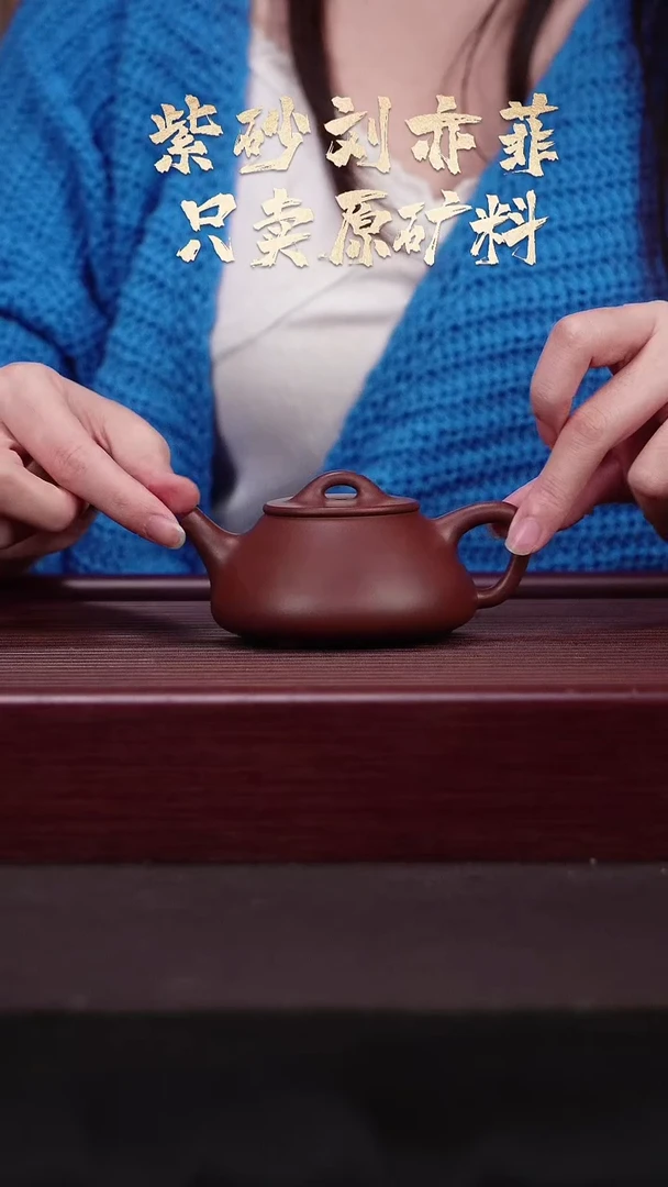 茶壶紫砂YZGT17125胡敏华石瓢紫泥135cc