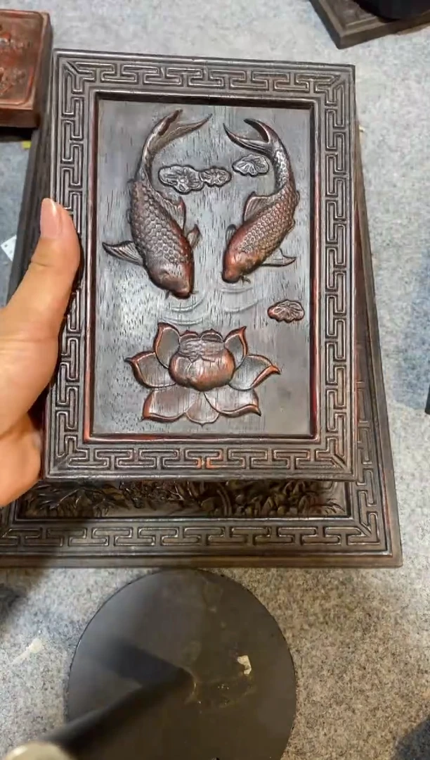 檀香紫檀（小叶紫檀）紫檀拆件雕刻板以直播间实物为准微瑕老物件