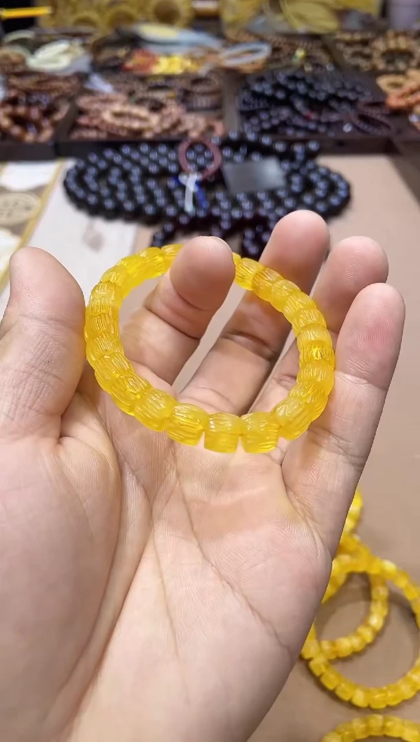 【闪购商品】蜜蜡手链未镶嵌蜜蜡百香0.8单圈