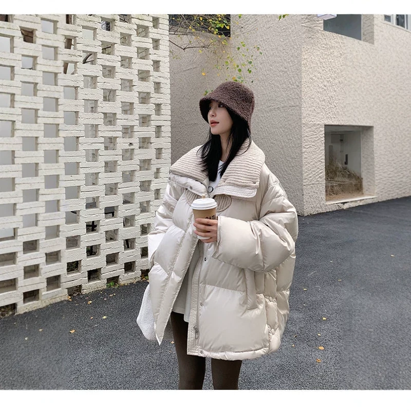 百搭宽松加厚韩版休闲时尚保暖冬季短款鹅绒服外套