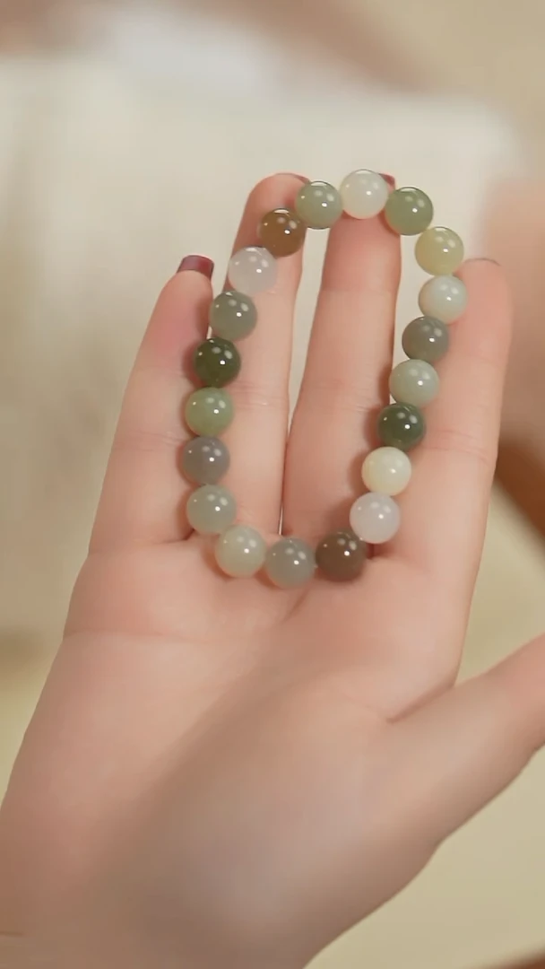 【闪购商品】和田玉手串未镶嵌小糖豆 多宝和田手串（多样性发货）