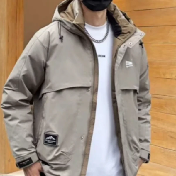 Y9906摩卡G--【时尚都市】帅气潮牌情侣加厚羽绒服外套