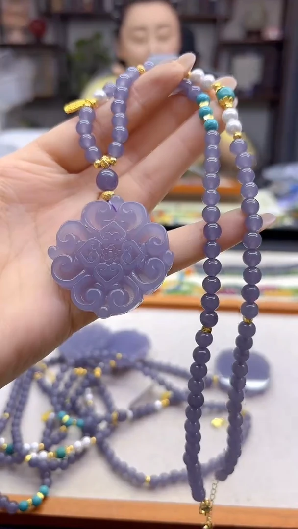 毛衣链未镶嵌和田玉DIY款M725