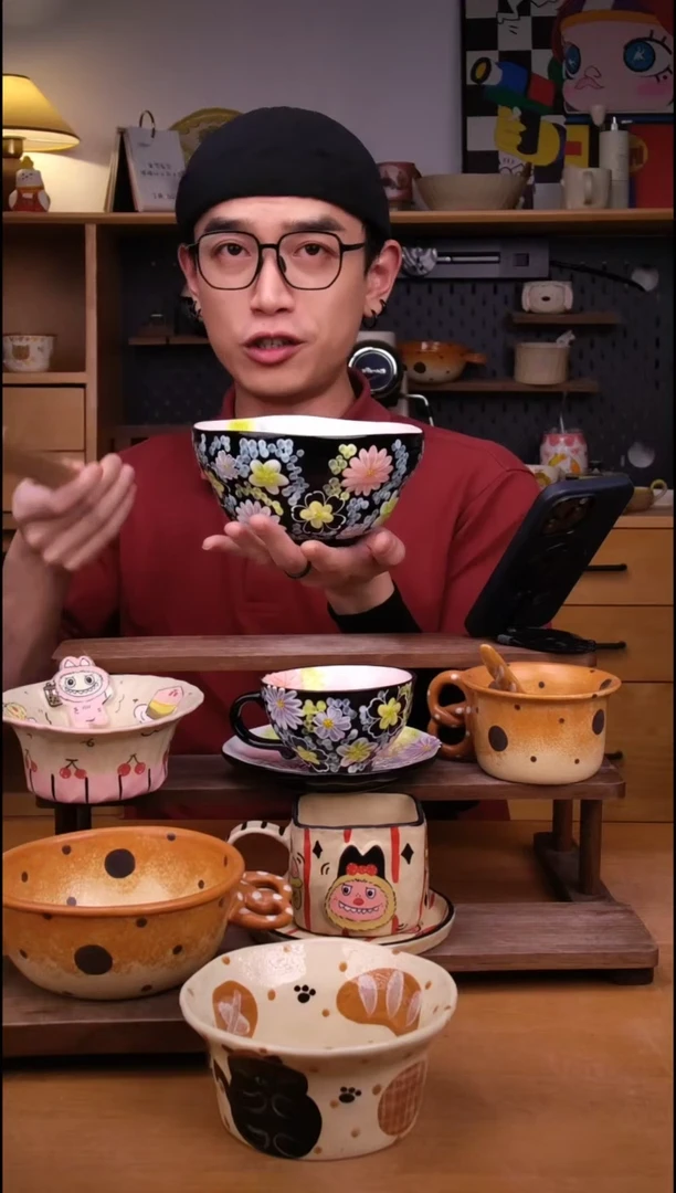 碗景德镇可爱设计师款陶瓷