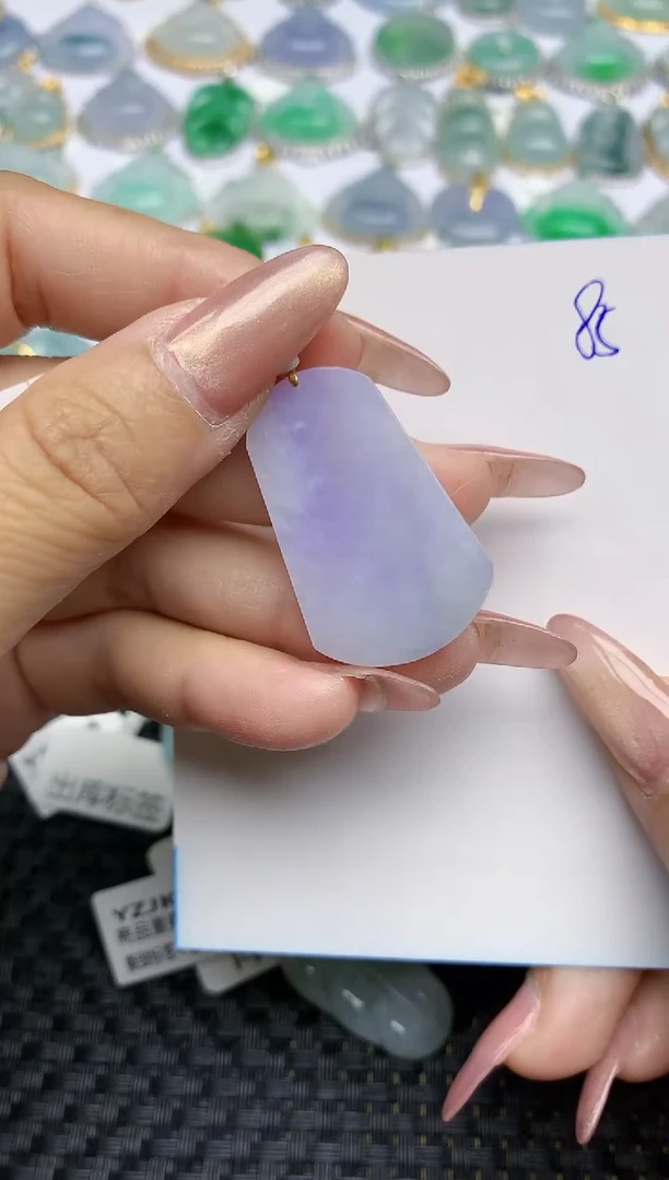 【闪购商品】翡翠颈饰18K金镶嵌天然A货翡翠 85