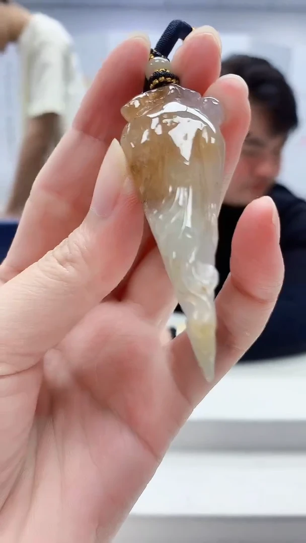 定制翡翠未镶嵌5060zm-毛货挂件27