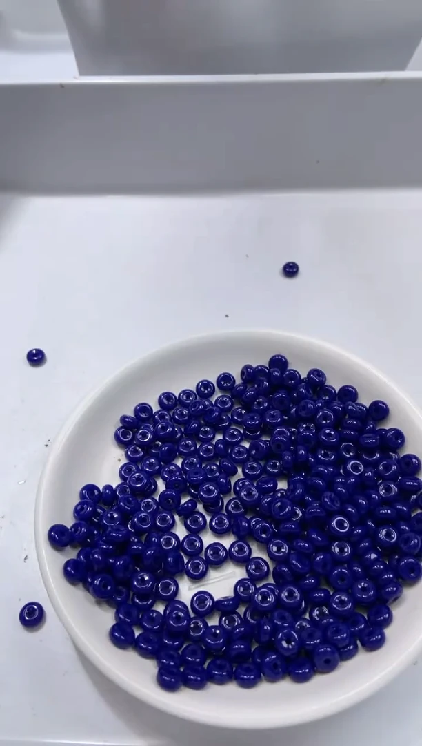 颈饰未镶嵌石英岩玉W566-宝蓝色隔片6*3mm*30颗