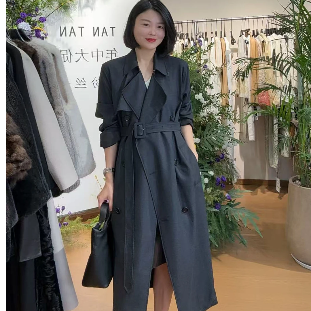 TANTAN 百搭显瘦气质早秋款风衣2731