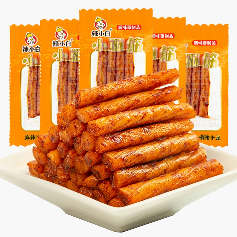 【30包】素鸡筋辣条素牛筋麻辣8090后儿时童年怀旧休闲零食