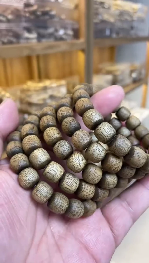 【闪购商品】沉香手串文莱老型单圈虫漏1.1多样性发其一