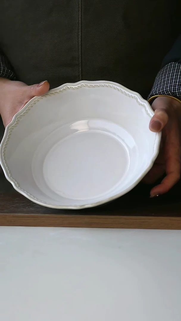 【闪购商品】陶瓷微瑕复古浮雕麦穗斗笠汤碗@4-2@
