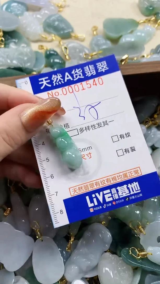 颈饰未镶嵌翡翠天然A货翡翠