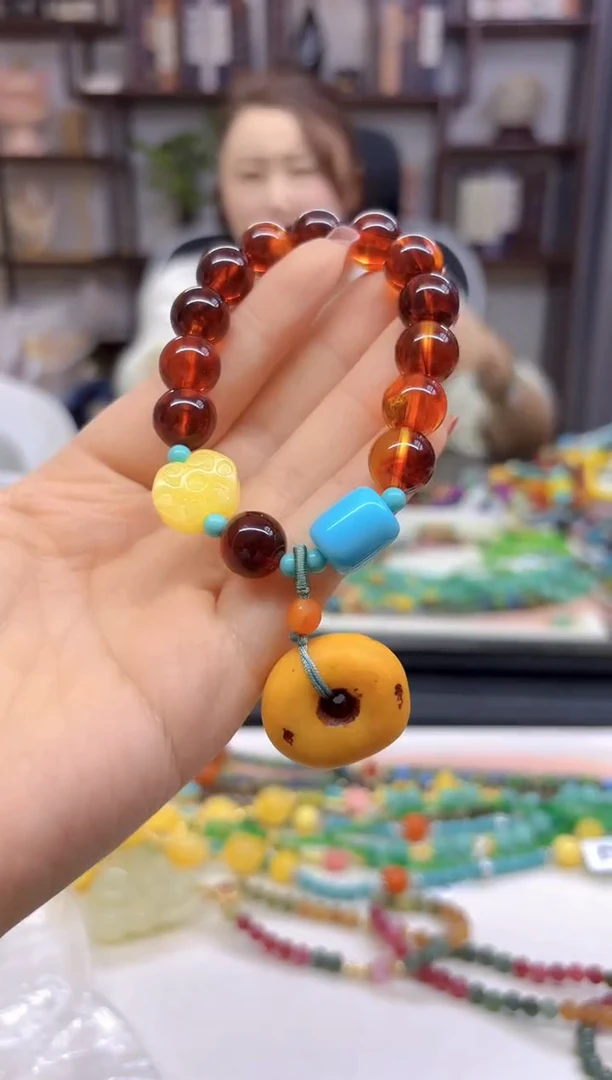 【闪购商品】蜜蜡手链未镶嵌DIY款S343