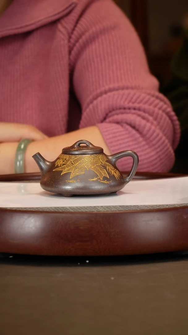 【闪购商品】紫砂茶壶【赵克南】复兴窑烧子冶石瓢  180CC
