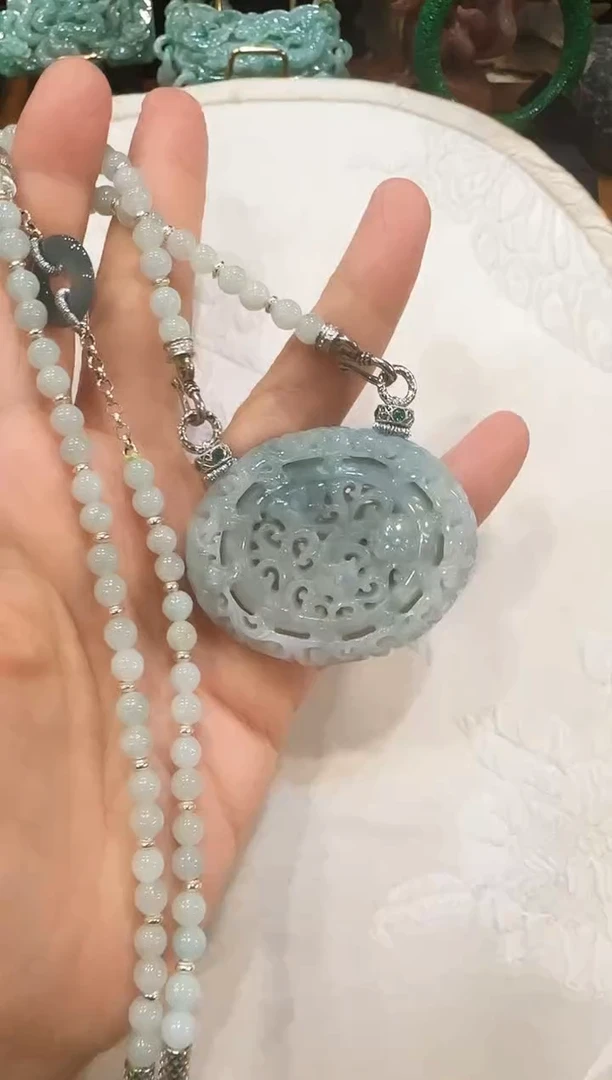 颈饰未镶嵌翡翠国风