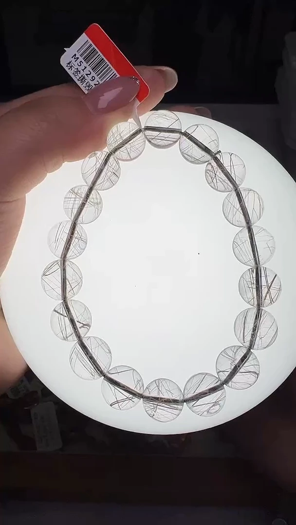 未镶嵌手串水晶银发手串10m+ M51292X