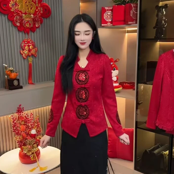 2787#五福中式上衣