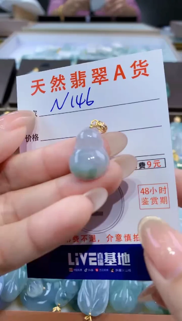 颈饰未镶嵌翡翠天然缅甸翡翠A货挂件