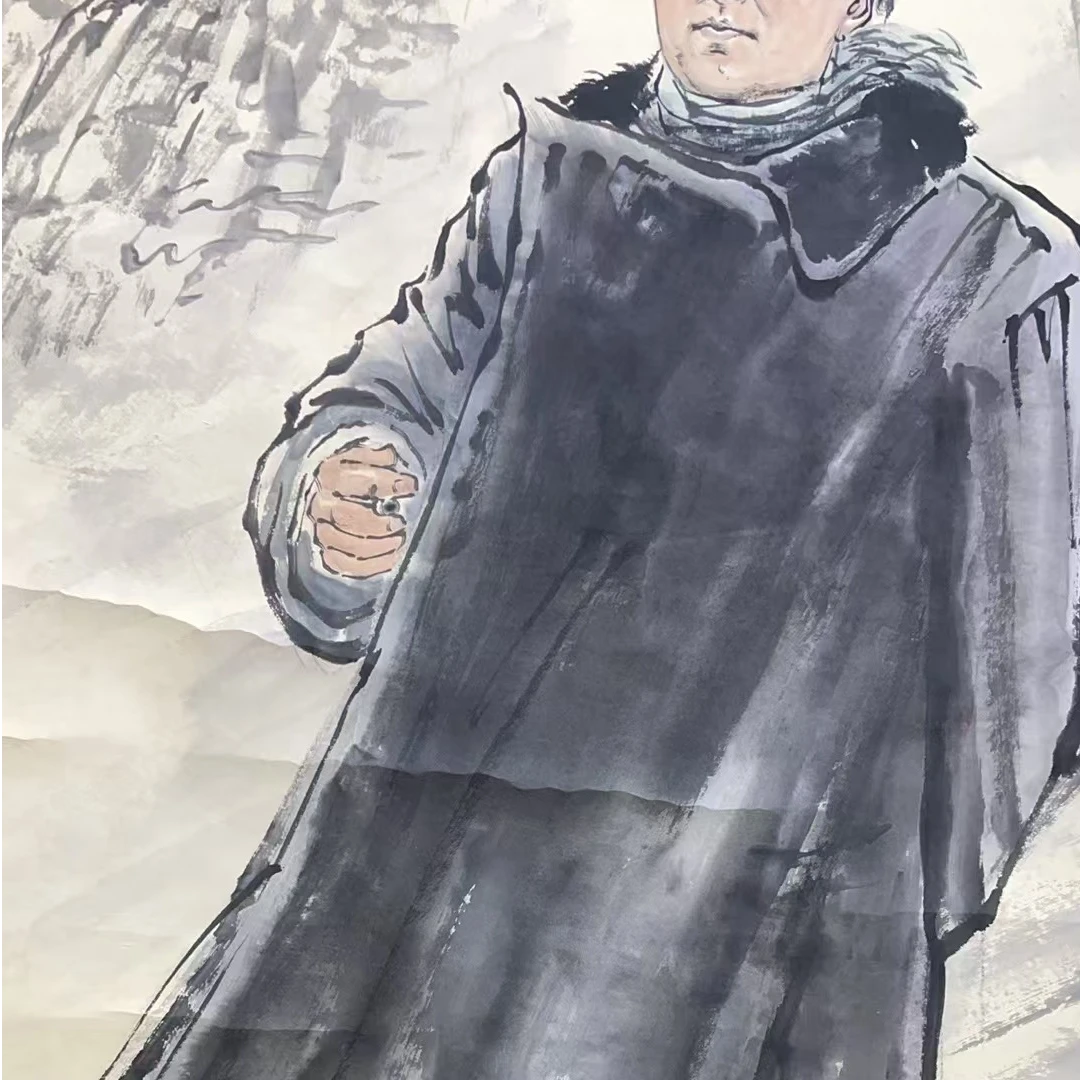 刘文西 款 绘画伟人立轴138*68平尺8.2