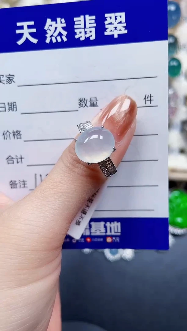 银S925镶嵌戒指翡翠113