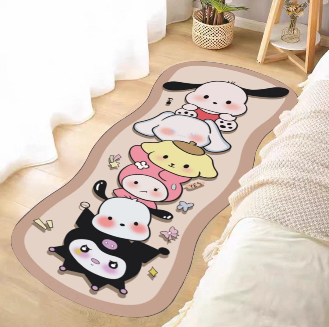 墨以-279【50x160】硅藻泥家用可爱卡通床边地垫吸水防滑