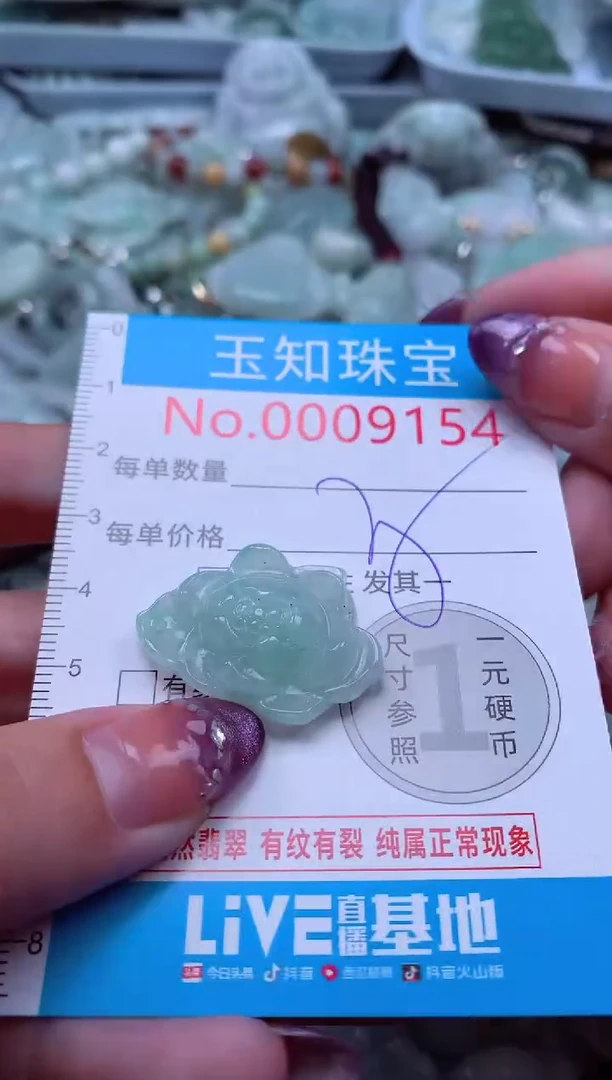 翡翠未镶嵌吊坠(不含链)9154