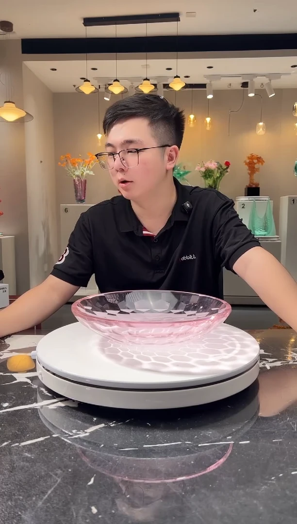 摆件巴比特美学-粉色28cm果盘