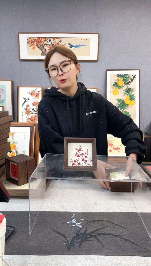 【闪购商品】国画5寸-小摆台作品-梅花