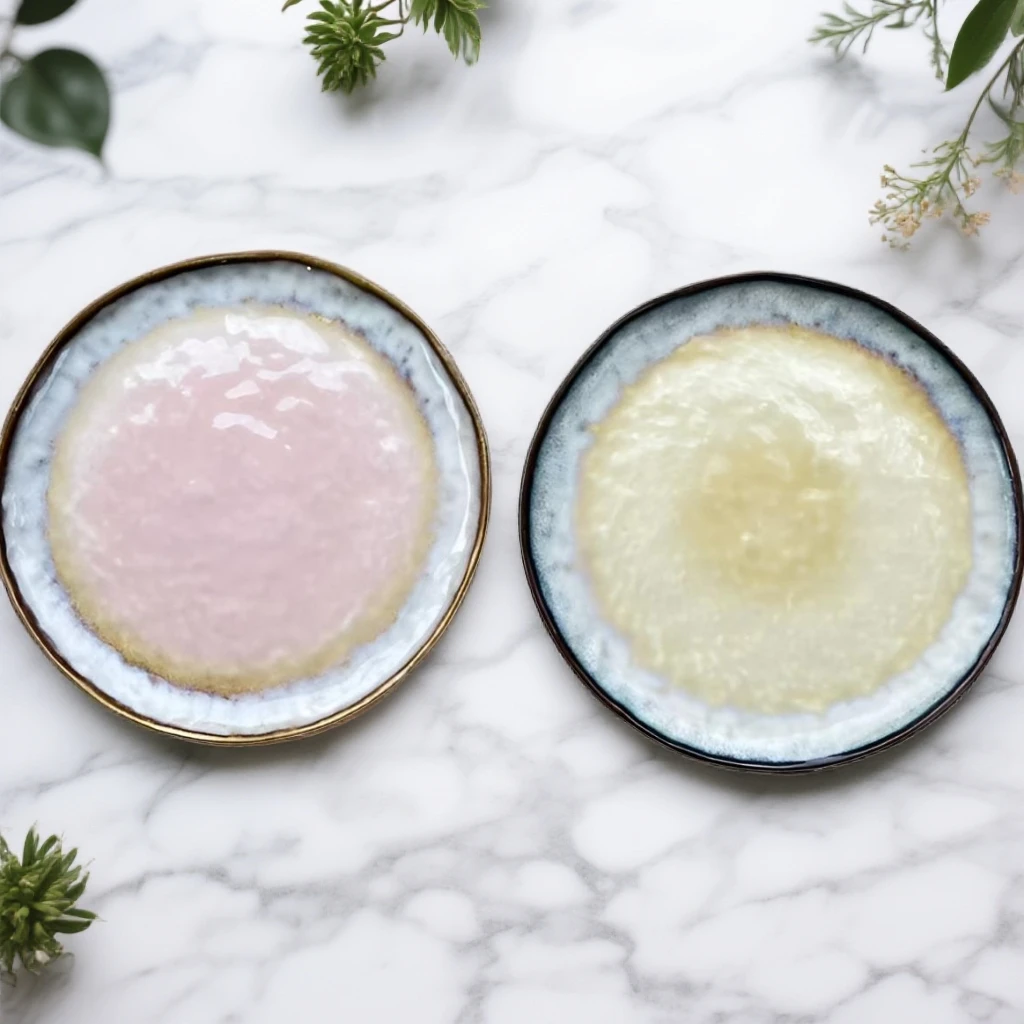 8.5英寸高端不规则窑变哑光釉陶瓷石文盘菜盘平盘手工时尚餐盘