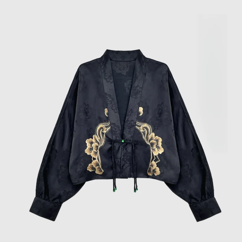 【满堂】新中式双面双穿老料上衣·原创奢定