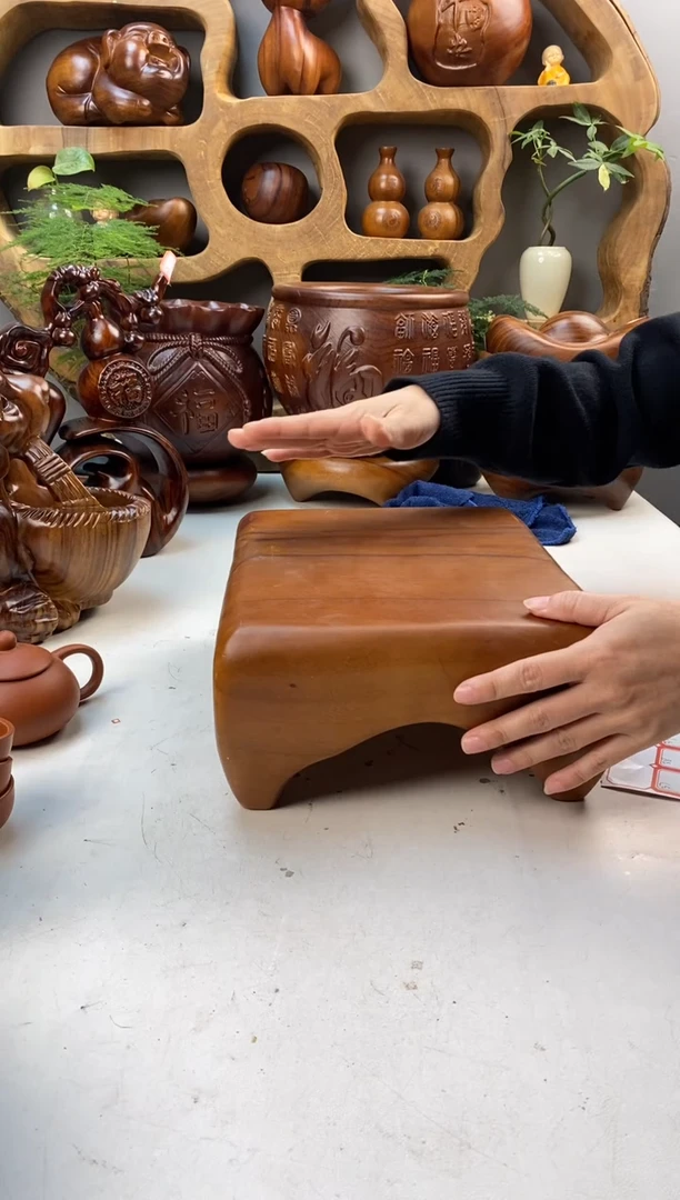 香樟木A35四足托盘/尺寸30*21*12