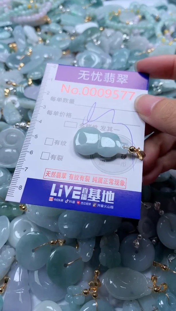翡翠未镶嵌吊坠(不含链)9577