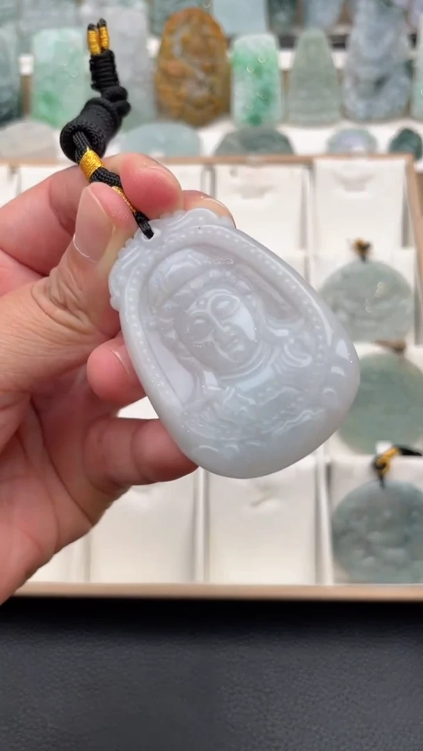 颈饰未镶嵌翡翠天然缅甸翡翠A货85