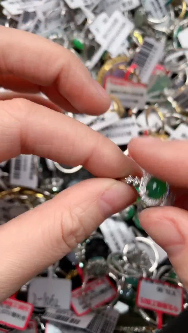 银S925镶嵌戒指翡翠11-11    3