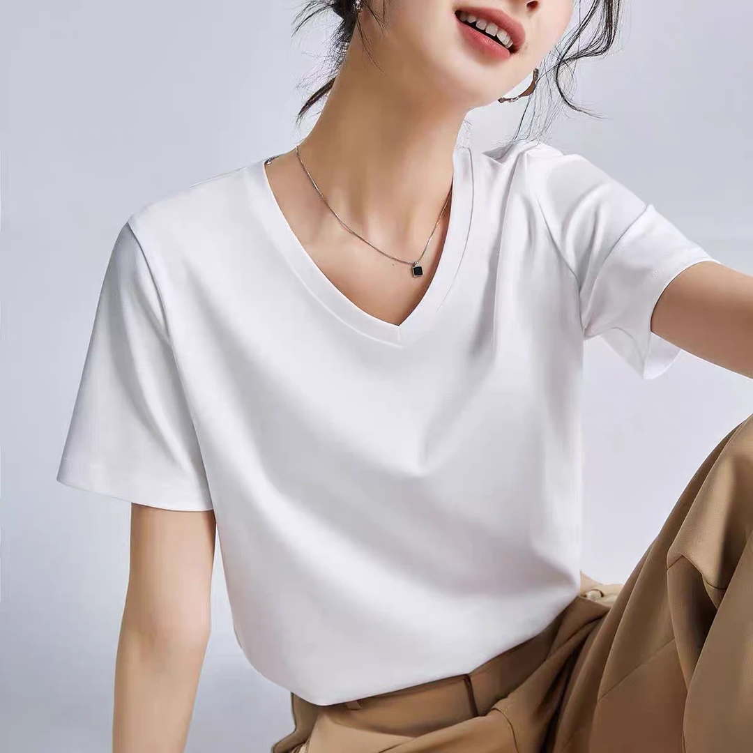 女士鸡心领T恤裁剪纸样2510