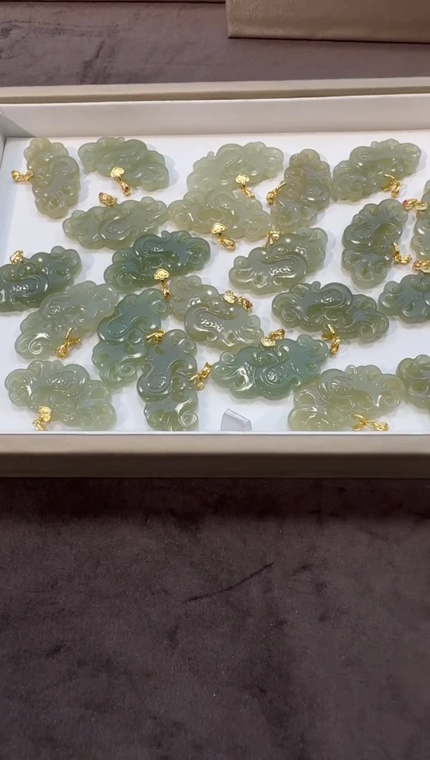 颈饰银S925镶嵌和田玉64冯总1.4多样性拍一发一