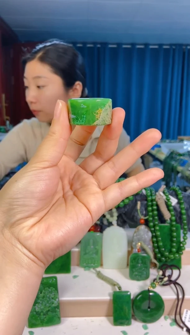 和田玉未镶嵌挂件1