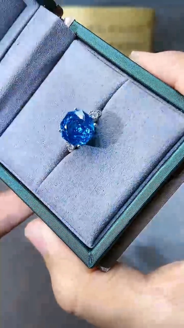 【闪购商品】托帕石戒指银S925镶嵌1564